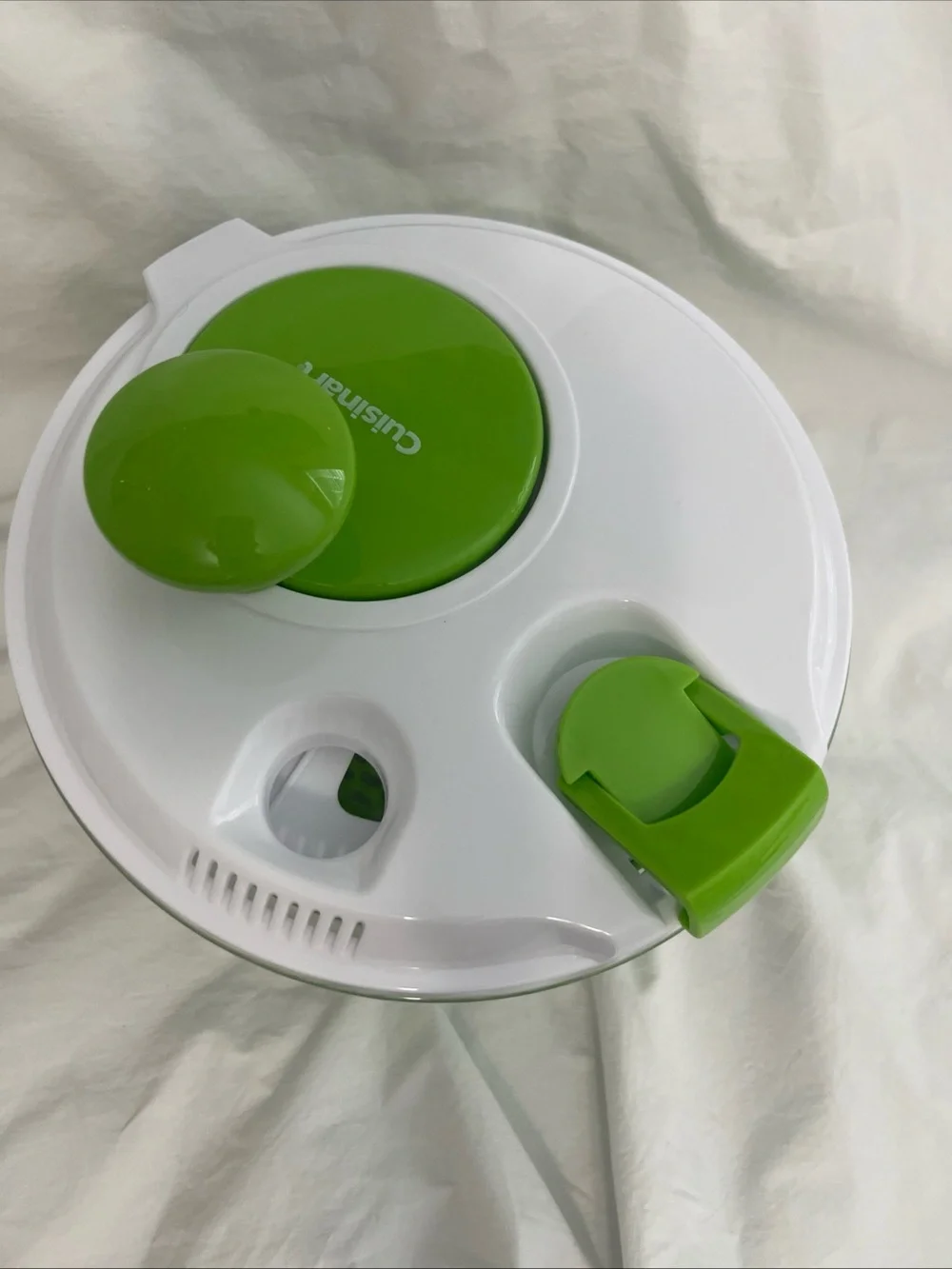 Green Plastic Salad Spinner with Clear Lid - Kitchen Tool